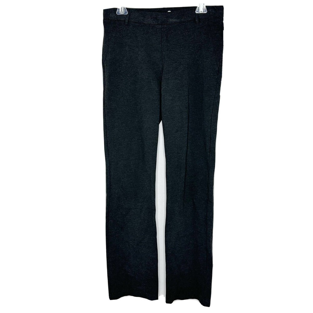 Betabrand Women's Charcoal Gray Straight Leg Yoga Classic Dress Pants Sz L